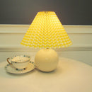 Ceramic Table Lamp Base - Vintage Rattan Desk Lamp -Bedroom Lamp - Night Table Lamp- Handmade arclightsdesign