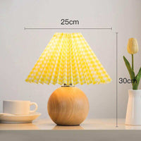 Ceramic Table Lamp Base - Vintage Rattan Desk Lamp -Bedroom Lamp - Night Table Lamp- Handmade arclightsdesign