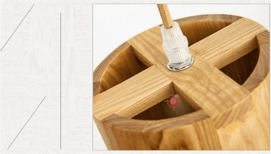 Designer Simple Wood Pendant Light - Handmade - Wood Kitchen Island Light arclightsdesign