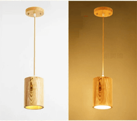 Designer Simple Wood Pendant Light - Handmade - Wood Kitchen Island Light arclightsdesign