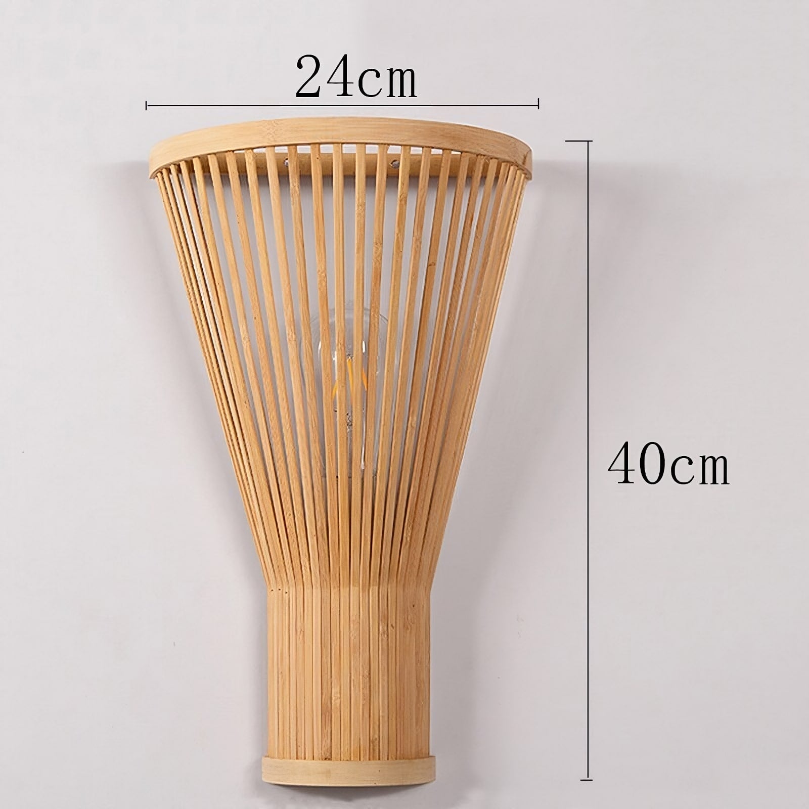 Handmade Bamboo Wall Lamp - Japanese Style- Art Light - Light Fixture arclightsdesign