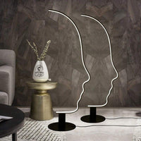 Human Face LED Floor Lamp - Home Decor - Indoor Lighting Fixture arclightsdesign