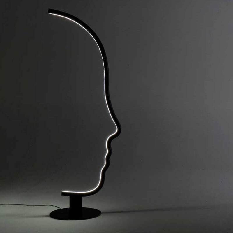 Human Face LED Floor Lamp - Home Decor - Indoor Lighting Fixture arclightsdesign