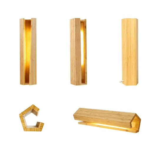 LED Wooden Table Lamp - Bamboo Table Lamp - Creative Desk Lamp - Eco-friendly Lamp arclightsdesign