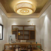 Large Bamboo Ceiling Light - Handcrafted Bamboo Lampshade - Lampshade for living room arclightsdesign