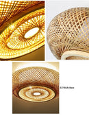 Large Bamboo Ceiling Light - Handcrafted Bamboo Lampshade - Lampshade for living room arclightsdesign