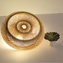 Large Bamboo Ceiling Light - Handcrafted Bamboo Lampshade - Lampshade for living room arclightsdesign