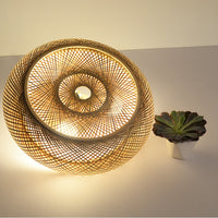 Large Bamboo Ceiling Light - Handcrafted Bamboo Lampshade - Lampshade for living room arclightsdesign