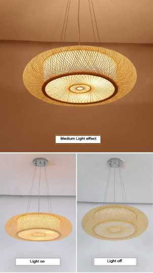 DIY Lampshade Made From Bamboo Sticks