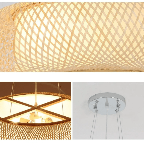 Large Bamboo Hanging Lights - Bamboo Pendant Light Version - Handmade Lampshade arclightsdesign