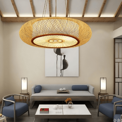 Large Bamboo Hanging Lights - Bamboo Pendant Light Version - Handmade Lampshade arclightsdesign