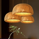 Modern Bamboo Light Donut Shape - Natural Bamboo Hanging Light - Bamboo Dome Shade - More Sizes Options arclightsdesign