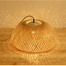 Modern Bamboo Light Donut Shape - Natural Bamboo Hanging Light - Bamboo Dome Shade - More Sizes Options arclightsdesign