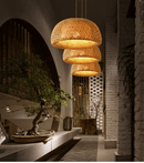 Modern Bamboo Light Donut Shape - Natural Bamboo Hanging Light - Bamboo Dome Shade - More Sizes Options arclightsdesign