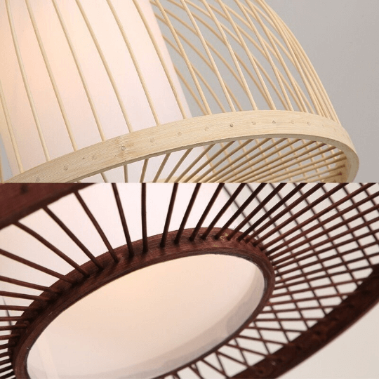 Modern Bamboo Pendant Lamp Shade - Rattan Wicker Light - Bamboo Stick Lampshade arclightsdesign