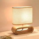 Modern Wood Table Lamp- Cloth Lampshade - Night Table Lamp- Eco-friendly Lamp arclightsdesign