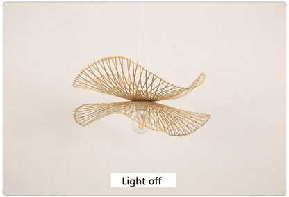 New Charming Bamboo Hallway Pendant Light - Butterfly Bamboo Pendant Light - Handmade Lamps arclightsdesign