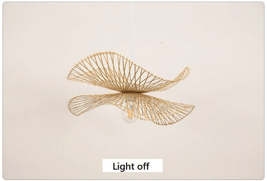 New Charming Bamboo Hallway Pendant Light - Butterfly Bamboo Pendant Light - Handmade Lamps arclightsdesign