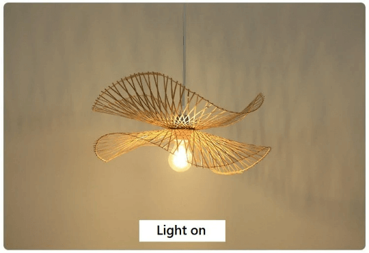 New Charming Bamboo Hallway Pendant Light - Butterfly Bamboo Pendant Light - Handmade Lamps arclightsdesign