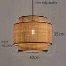 New Handmade Japanese Pendant Light - Rattan Lampshade - Bamboo Pendant Light arclightsdesign