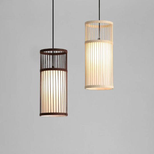 New Model Bamboo Pendant Light- Rattan Kitchen Island Lighting - Japanese Bamboo Chandelier arclightsdesign