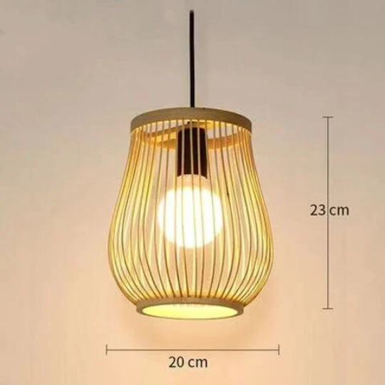 New Model Bamboo Pendant Light- Rattan Kitchen Island Lighting - Japanese Bamboo Chandelier arclightsdesign