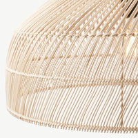 New Rattan Pendant Light - Black Rattan Lamp Shade - Hand Woven Lampshade arclightsdesign