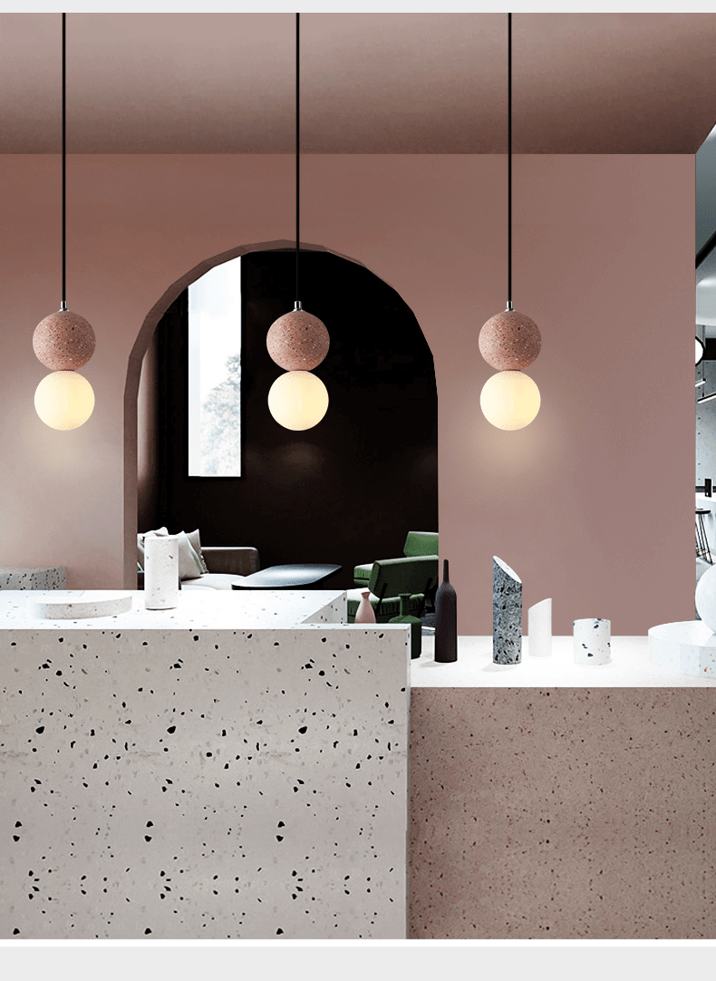 Nordic Cement Pendant Lights - Concrete Pendant Lights - Hanging Lamp LED Kitchen Luminaire Lighting arclightsdesign