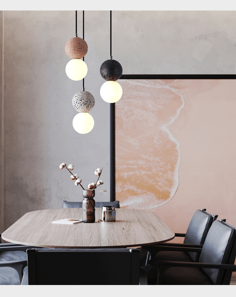 Nordic Cement Pendant Lights - Concrete Pendant Lights - Hanging Lamp LED Kitchen Luminaire Lighting arclightsdesign