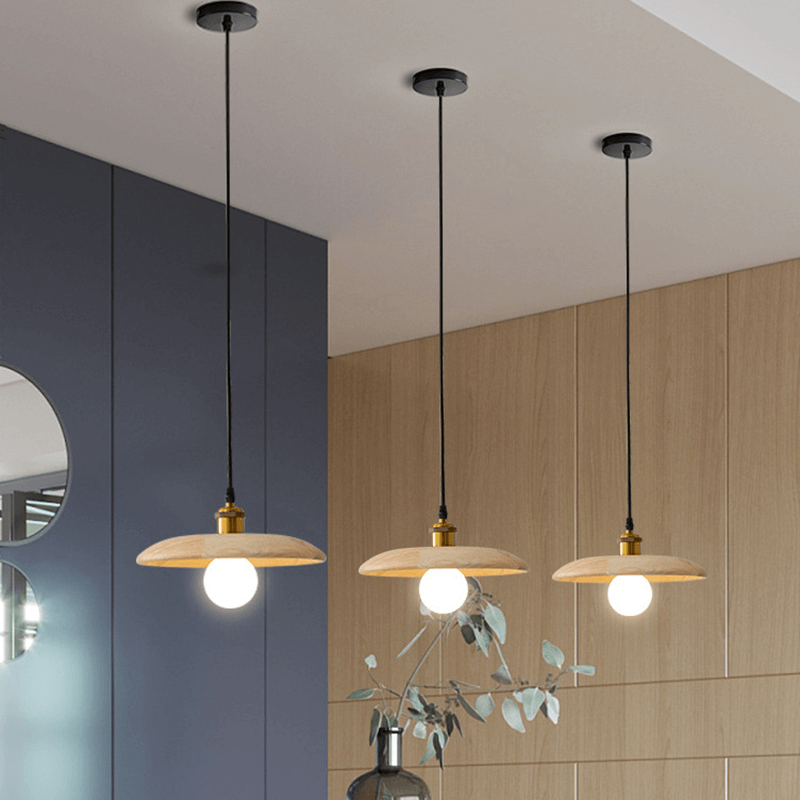 Beautiful view of Wooden Hanging Lights Living Room