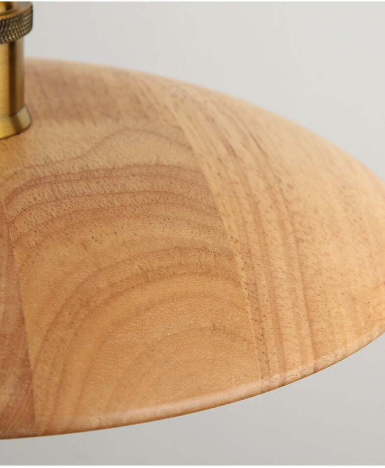 Nordic Flying Saucer Wood Pendant Lights - Retro Wooden Hanging Light for Kitchen/ Livingroom/ Bedroom arclightsdesign