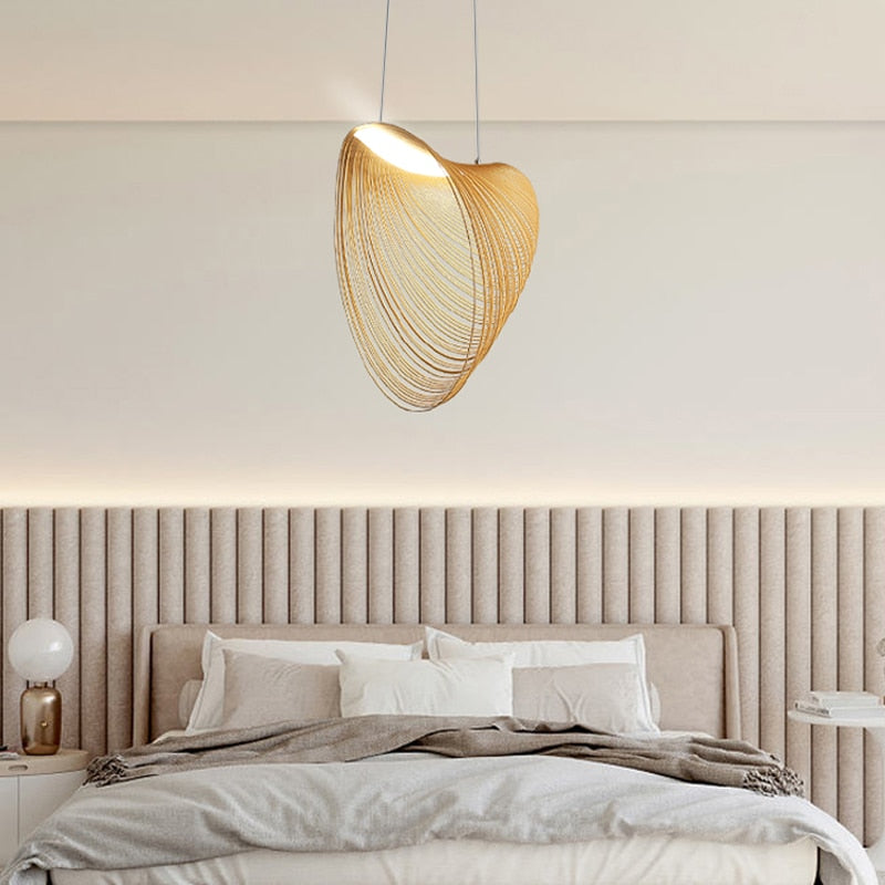 Nordic Snail Wood LED Pendant Light arclightsdesign