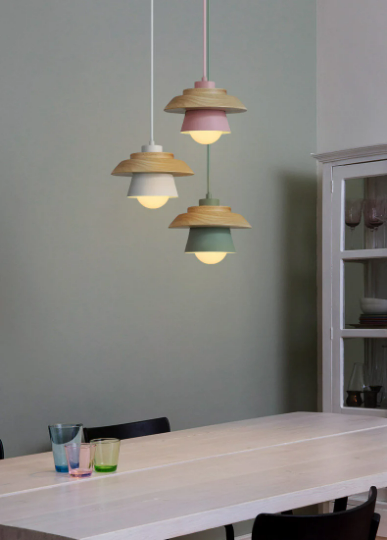 Sconce Lamp Pendant - Iron Wood Modern Lamp - Nordic Droplight-  Livingroom-Restaurant-Bedroom-Kitchen arclightsdesign