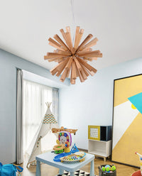 Solid Wood Oak Chandelier - Solid Wood Pendant Lights - Pendant Lamp Wood arclightsdesign