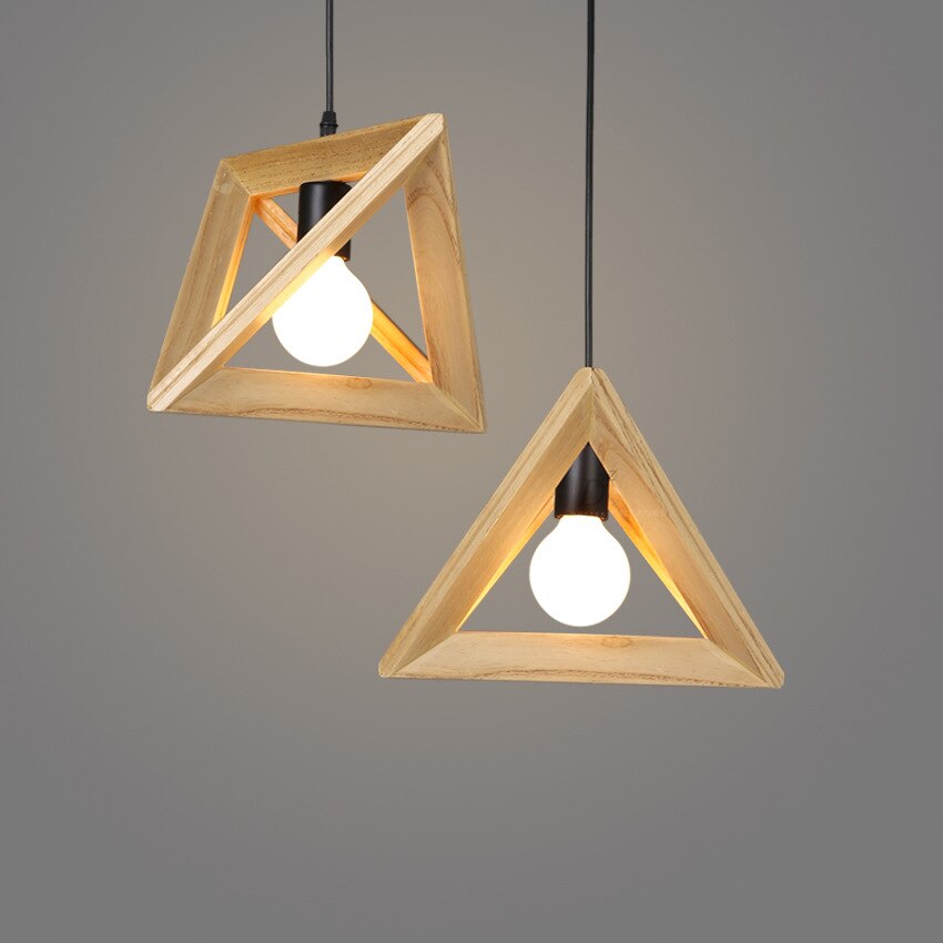 Solid Wooden Light Fixture - Triangle Wood Lamp- High Quality Handmade Lamp arclightsdesign