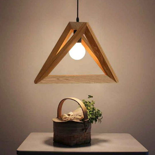 Solid Wooden Light Fixture - Triangle Wood Lamp- High Quality Handmade Lamp arclightsdesign