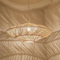 UFO Shades Woven Pendant Light - Rattan Hanging Light Fixtures - Handknitted Lamp arclightsdesign