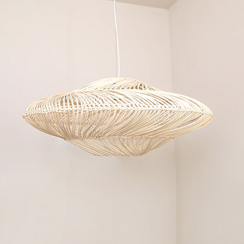 UFO Shades Woven Pendant Light - Rattan Hanging Light Fixtures - Handknitted Lamp arclightsdesign