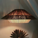 Vintage Rope Chandelier - Hemp Rope Pendant Lamp - Hand Woven Hanging Light arclightsdesign