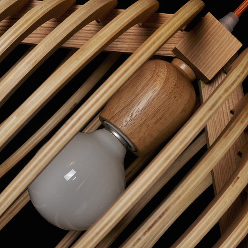 Wood Hanging Light Fixture - DIY Wood Lamp- Water Drop Pendant Lamp - Eco-friendly Lamp arclightsdesign
